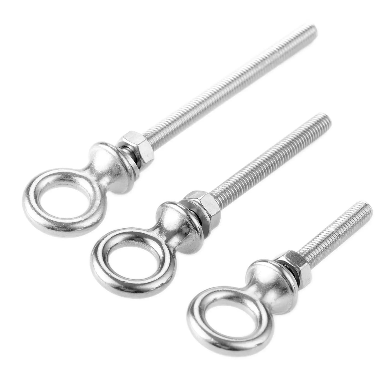 Ösenschraube 1 STÜCKE/5 STÜCKE 316 Edelstahl Lange Ringschraube Ringschrauben Mit Muttern und Unterlegscheiben Set Boote Schraube M6 * 60 M8 80 M10 100
