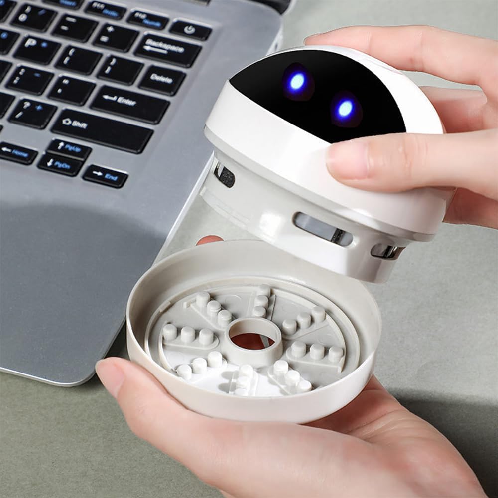 Mini Aspirateur de Table Aspirateur de Table Rechargeable USB Portable pour Nettoyer Les Miettes pour Le Bureau à Domicile et la Voiture