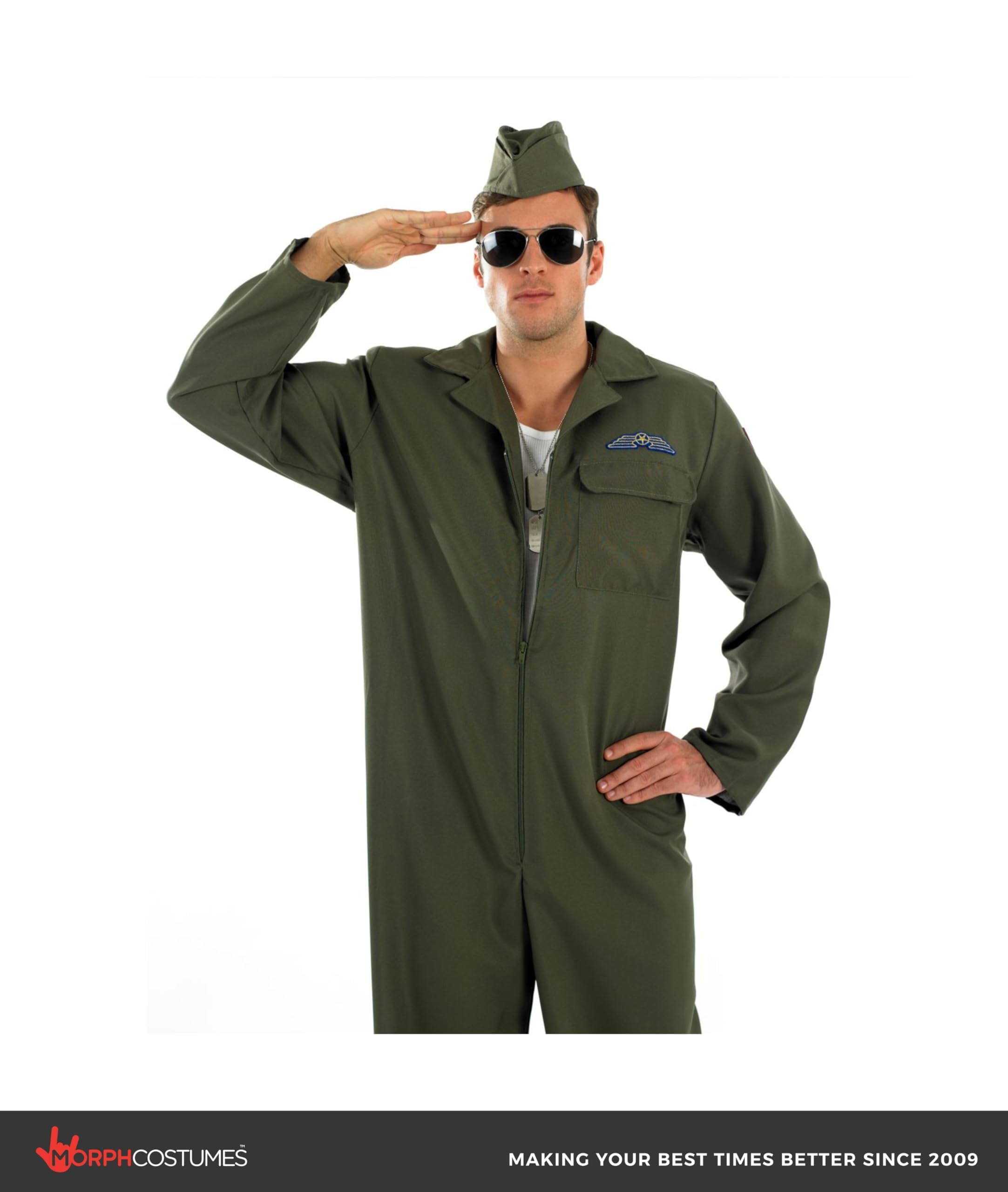 Fun Shack Deguisement Militaire Adulte, Costume Aviateur Halloween