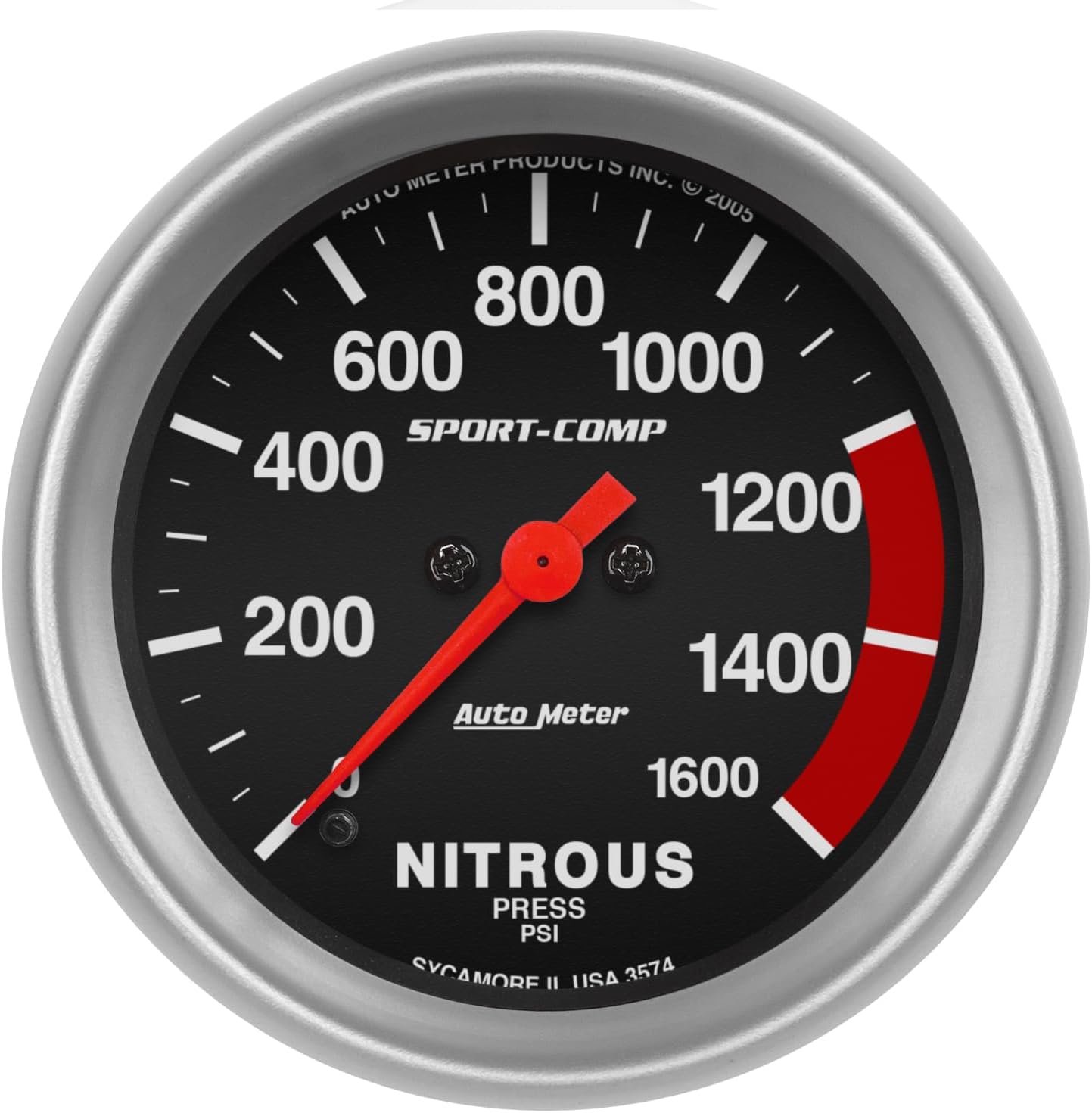 Auto Meter 3574 Sport-Comp Electric Nitrous Pressure Gauge