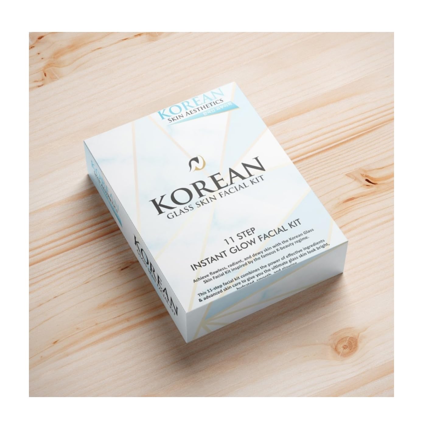 Korean Rice Water Facial Kit |Korean Glass Facial Kit | Gentle Exfoliation | Pore Reducing |11 Step Facial for All Skin Types
