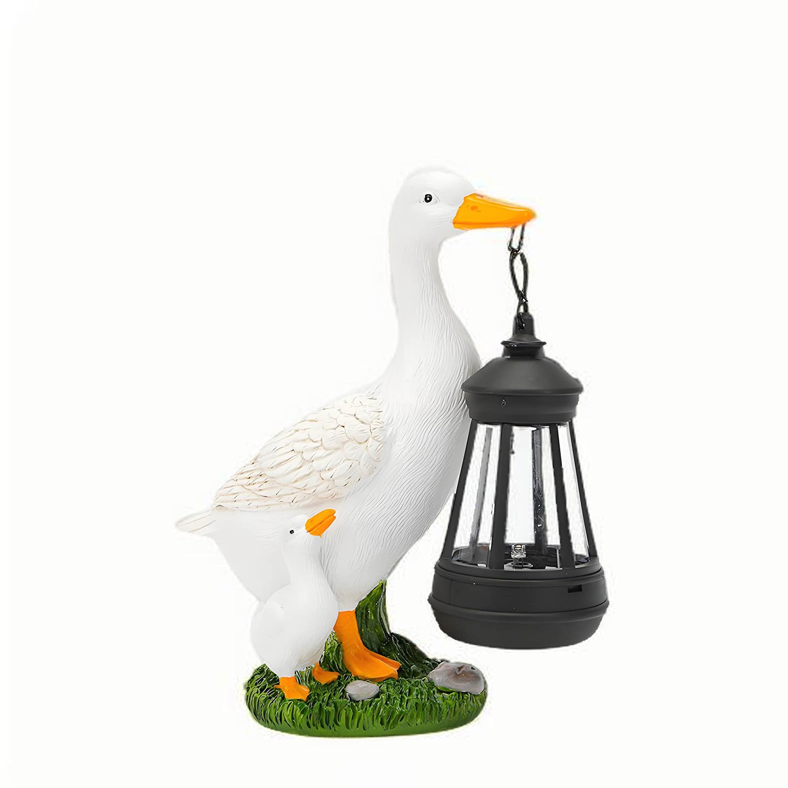 Solar Duck Garden Statue Light - Outdoor Waterproof Lantern Decor For Patio, Yard, Balcony, Unique Easter Gift For Mom, Grandma