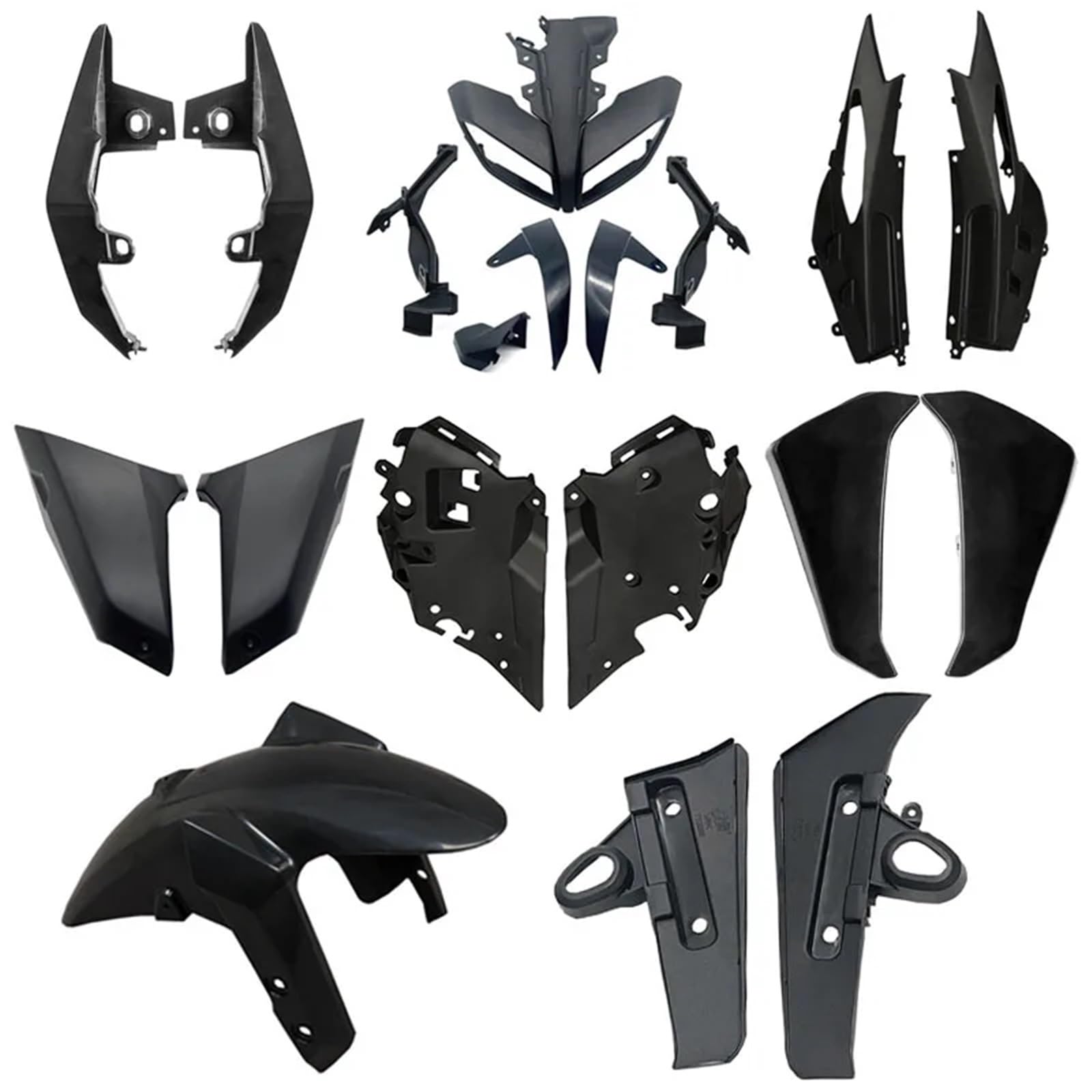 przednia owiewka Pasuje do Yamaha MT09 FZ09 2017 2018 2019 2020 Pełny zestaw osłon wtryskowych nadwozi, osłona panelu osłony(Unpainted-011)