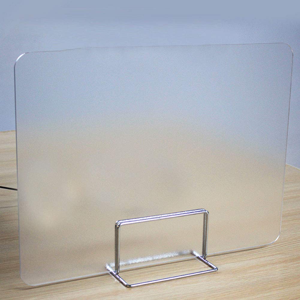 NANANA Pantalla/Mampara Protección, Mampara de Metacrilato Mostrador, Indicada para Mostradores Separador Transparente para Supermercados, Farmacias, Gasolineras y Comercios,Tamaño Múltiple,60x40cm