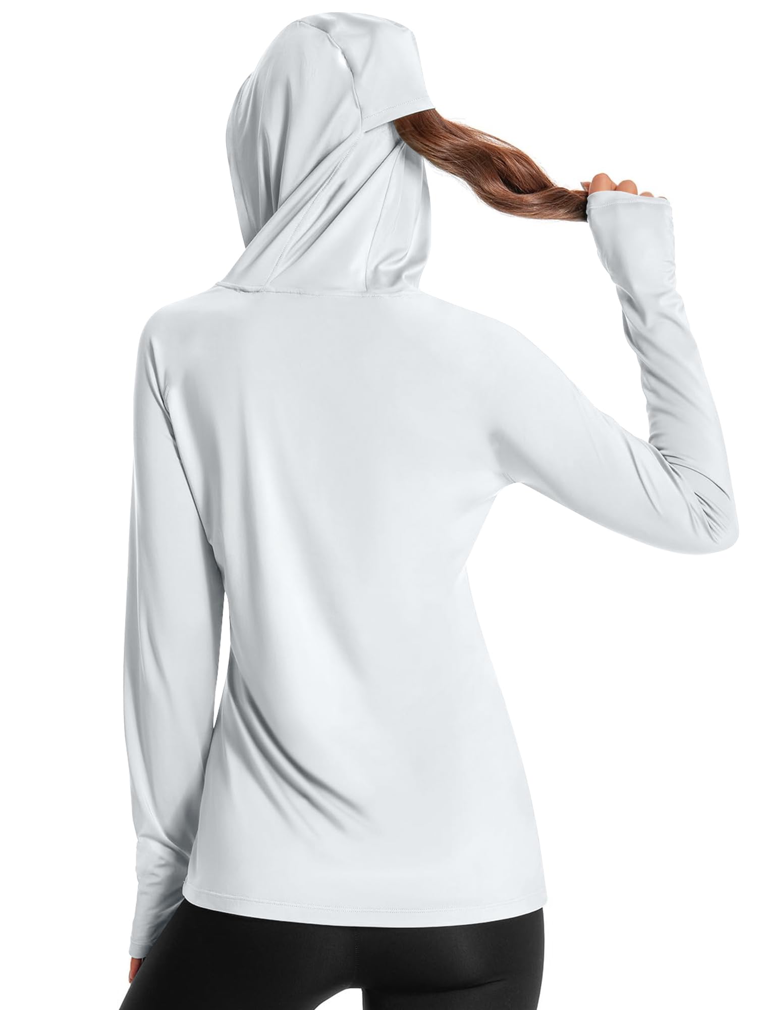 Women's Rash Guard UPF 50+ Sonnenschutz Kurz/Langarm T-Shirts Leichte, schnell trocknende SPF UV Schwimm Shirts