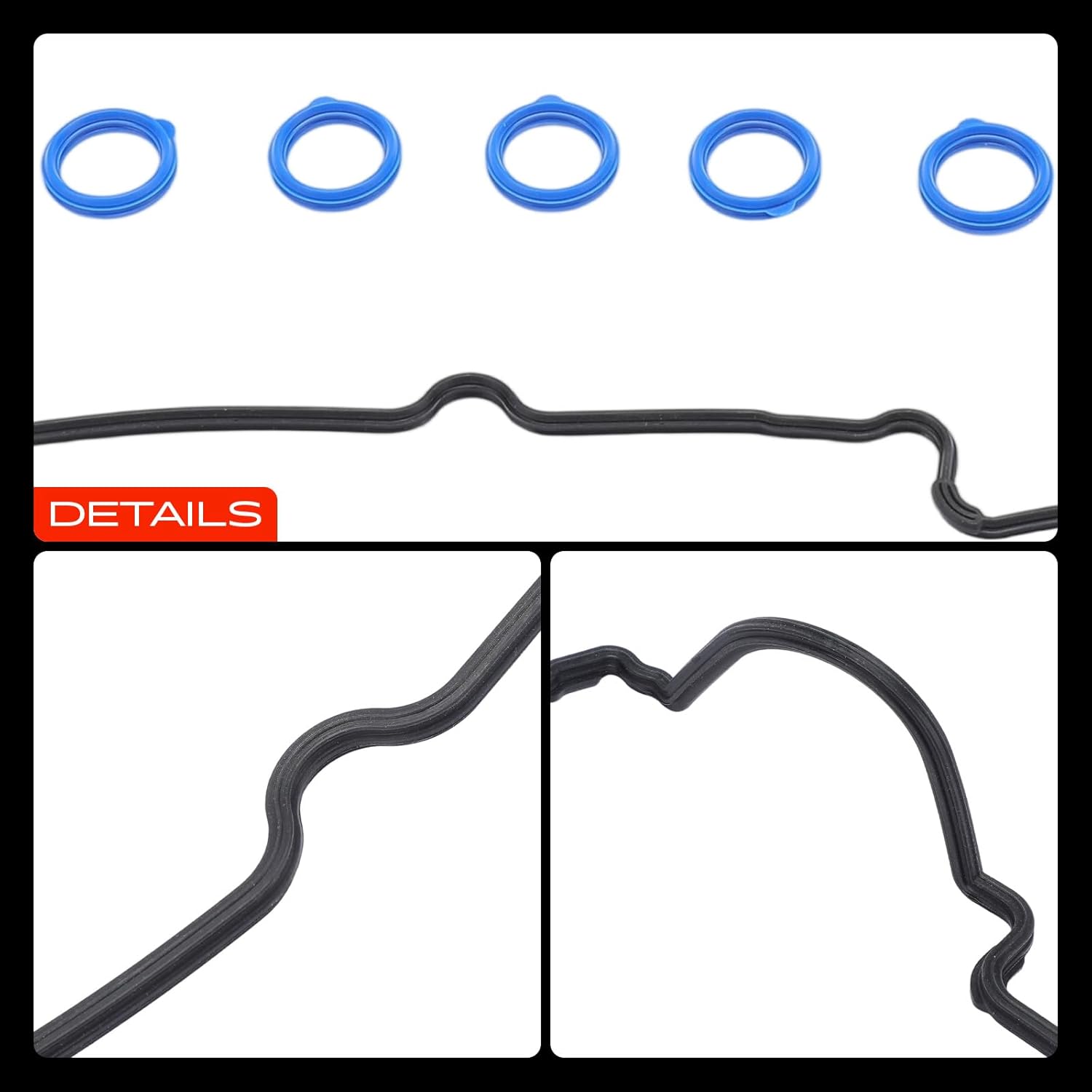 A-Premium Engine Valve Cover Gasket Set Compatible with Ford Escape 2001-2004, Taurus 2001-2003 & Mazda Tribute 2001-2004, MPV 2002-2003 & Mercury Sable 2001-2003, 3.0L