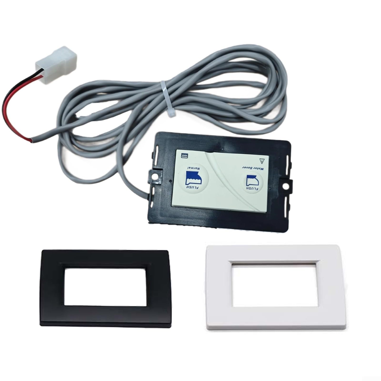 1 interruttore da parete 36387 per Thetford RV WC Silence Plus, pannello di controllo a pulsante in plastica, parte di ricambio per riparazione camper bagno