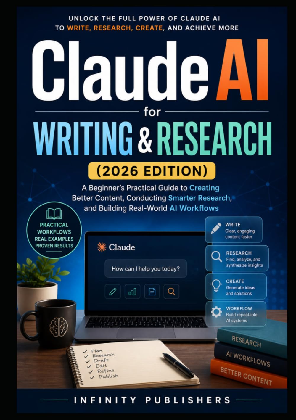 Claude AI for Writing & Research (2026 Edition): A Beginner’s Practical Guide to Creating Better Content, Conducting Smarter Research, and Building Real-World AI Workflows