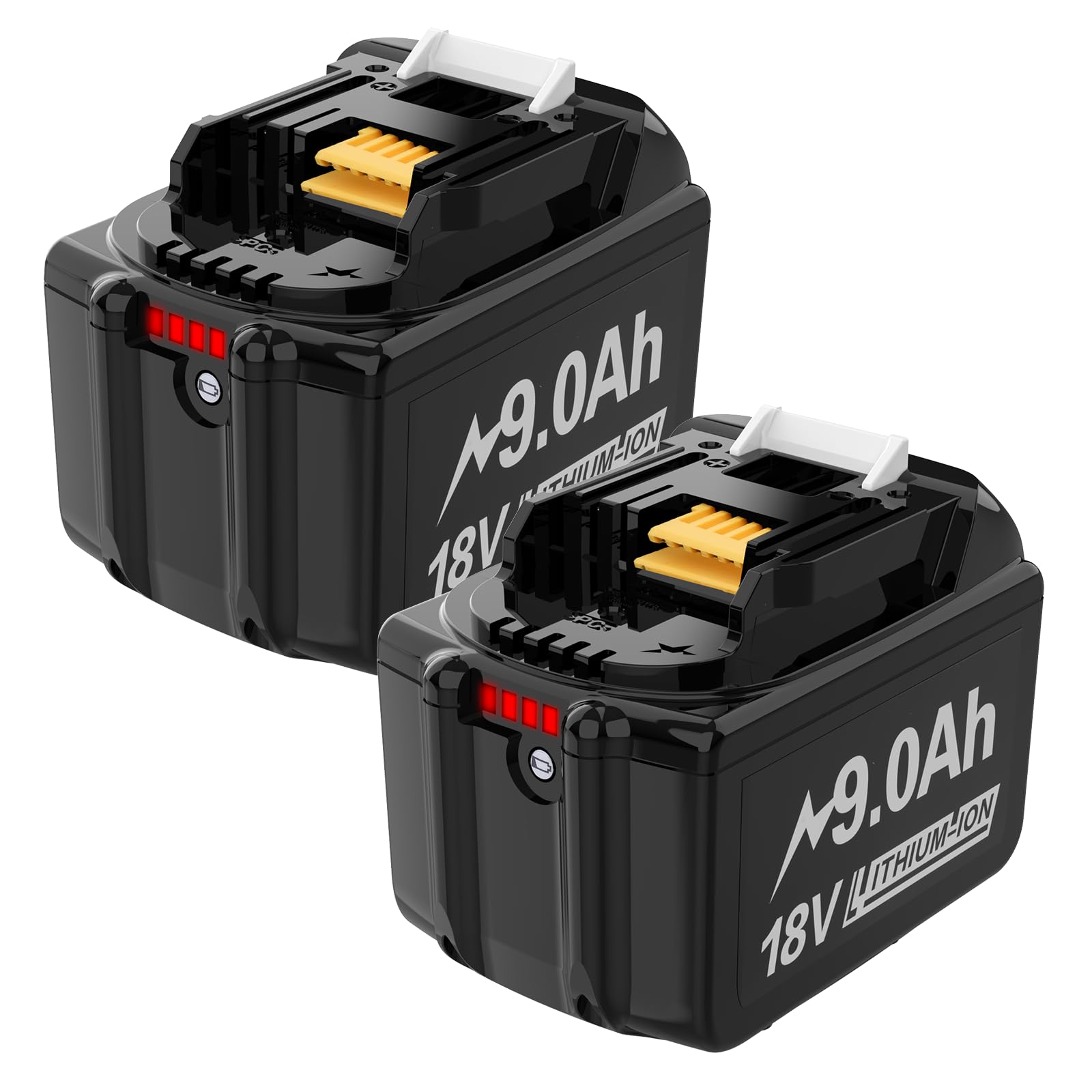 18V Akku für MKT Werkzeuge Kompatibel mit BL1860 BL1850 BL1840 BL1830 BL1820 LXT400, Hochleistungs Li-Ion Ersatzakku mit Überladeschutz & LED