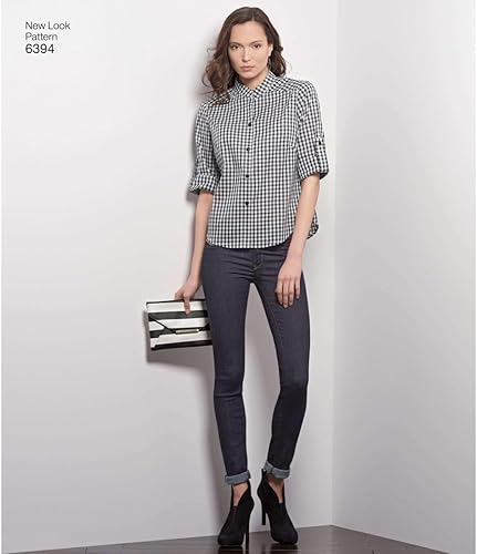 Miniatura 4 de New Look Sewing Pattern UN6394A Colección de otoño Misses - Patrones de costura con botones frontales, A (8-10-12-14-16-18)