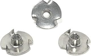 T-NUT Stainless Steel 10-24x3/16 (3 Prong) Tee Nuts (10-24 Thread 3/16