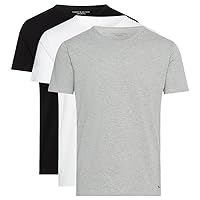 Tommy Hilfiger Uomo T-Shirt Maniche Corte Confezione da 3 Stretch Scollo Rotondo