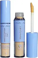 Corretivo Facial e Contorno Líquido 2 em 1, Alta Cobertura, com Colágeno e Ácido Hialurônico, Efeito Matte - Maquiagem Miss Lary (07)