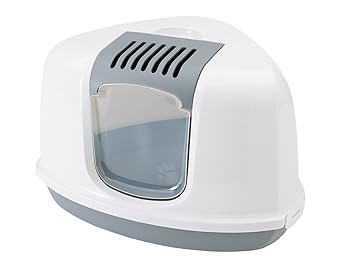 Savic Nestor Corner Cat Toilet in Grey