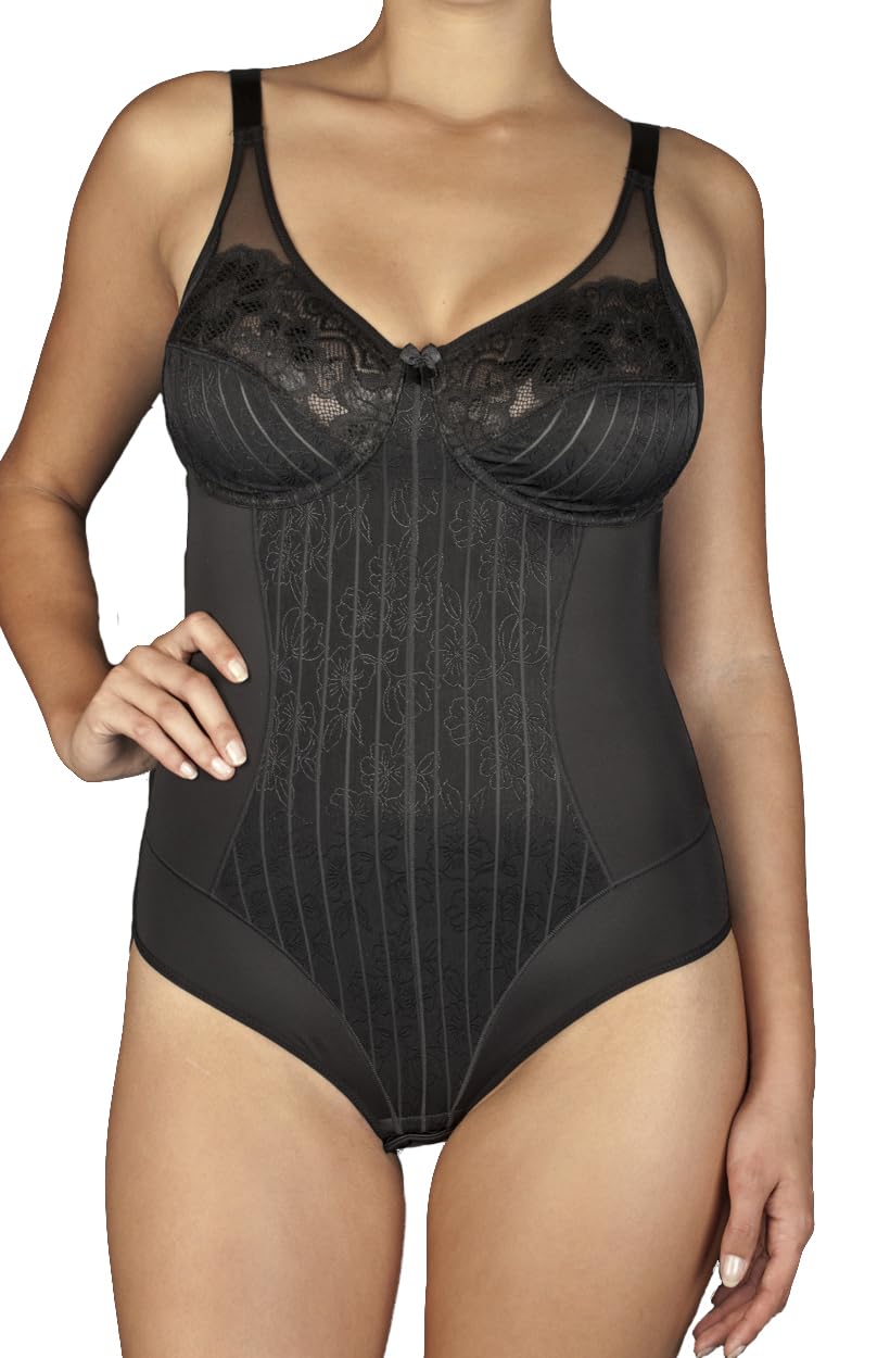 Selente My Secret - Body moldeador para mujer, sin aros y copas sin acolchado, gran selección de tallas (copa B y copa C) con red de lavado exclusiva