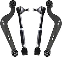 Vista 90 de Detroit Axle - 4 brazos de control traseros para Ford C-Max Focus Mazda 3 5 Volvo C30 C70 S40 V50, 4 brazos de control superior e inferior