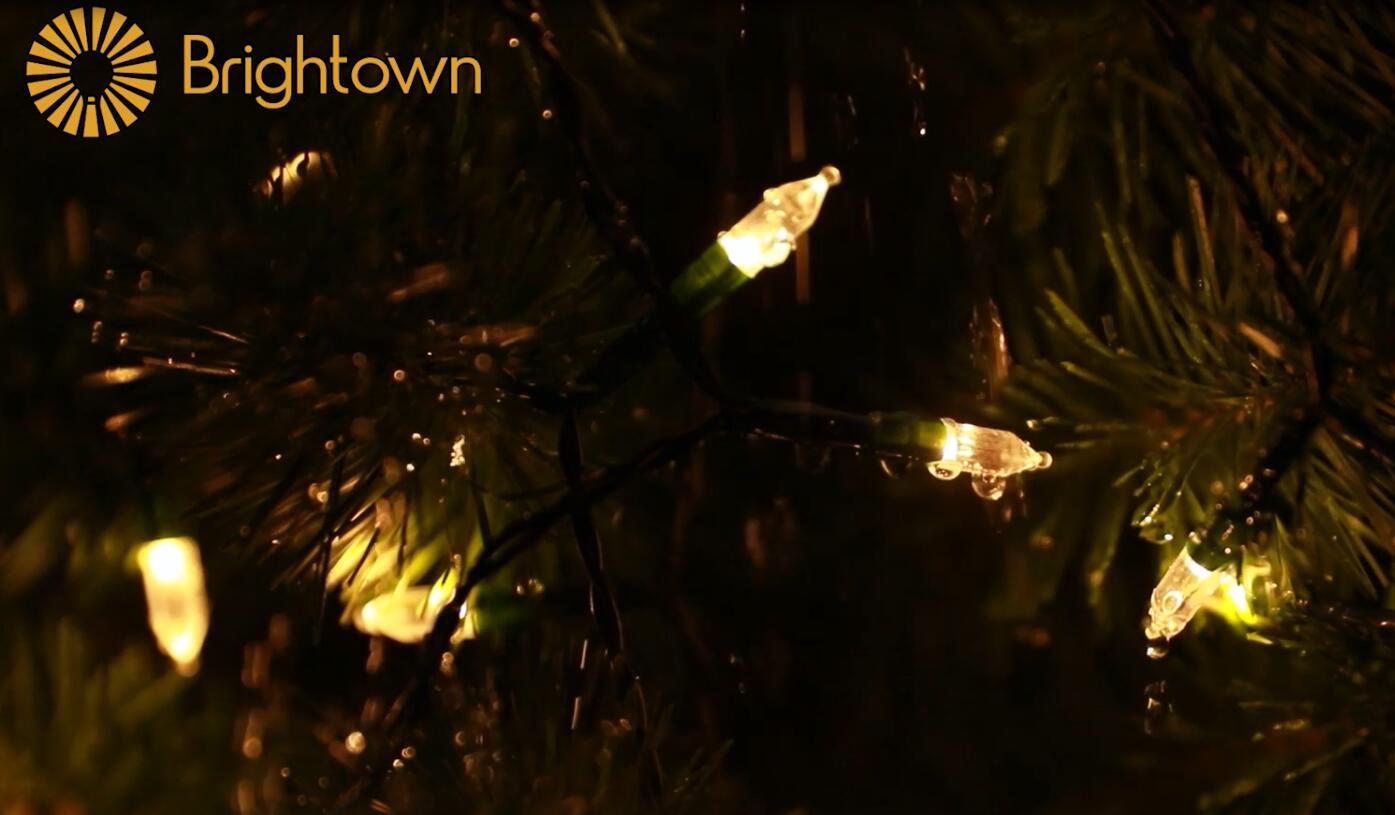 Image of Brightown Battery Operated Christmas Lights 2 Pack 18 Feet 50 LED Clear Mini String Lights with 8 Modes Waterproof Tree Lights for Xmas Outdoor Indoor Holiday Party Garden Decor, Warm White