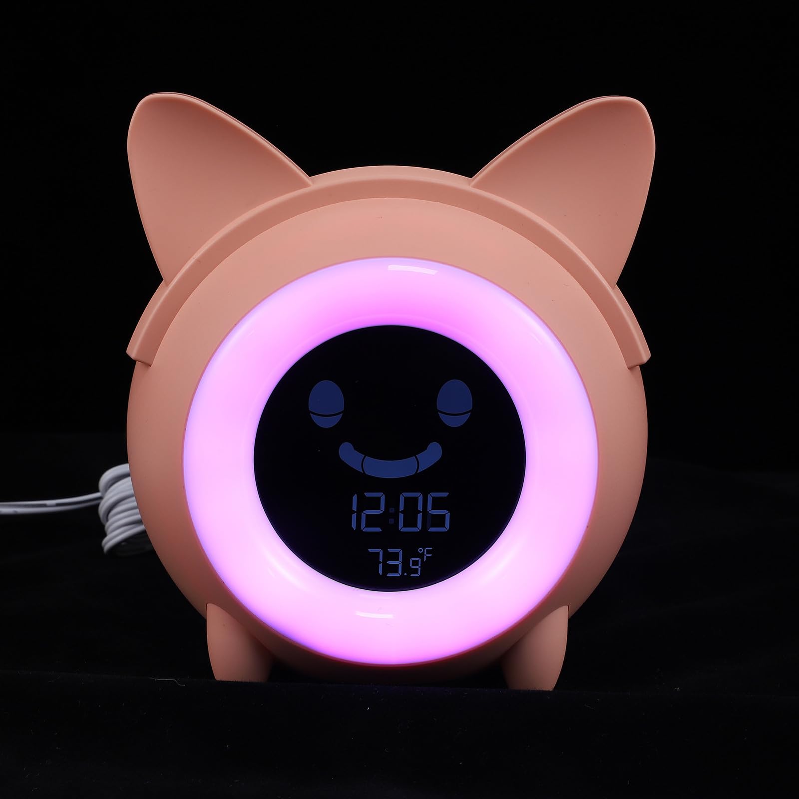 1ensemble Réveil Numérique Garçon Fille avec Veilleuse Réveil Jour Nuit Lampe de Chevet Décorative Compacte pour Chambre Fonction Alarme Pratique et Design Créatif Garçon Fille