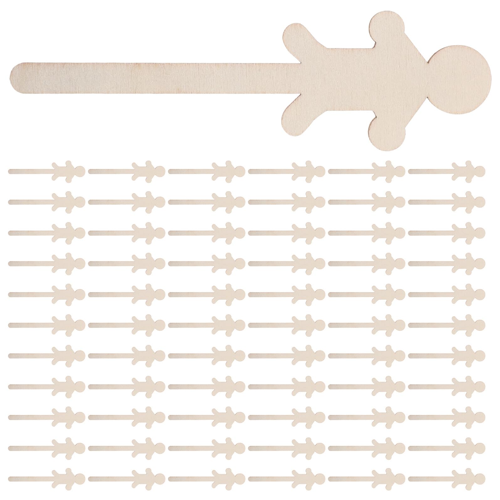 Figuras de Madera para Manualidades para Niños 150 Piezas