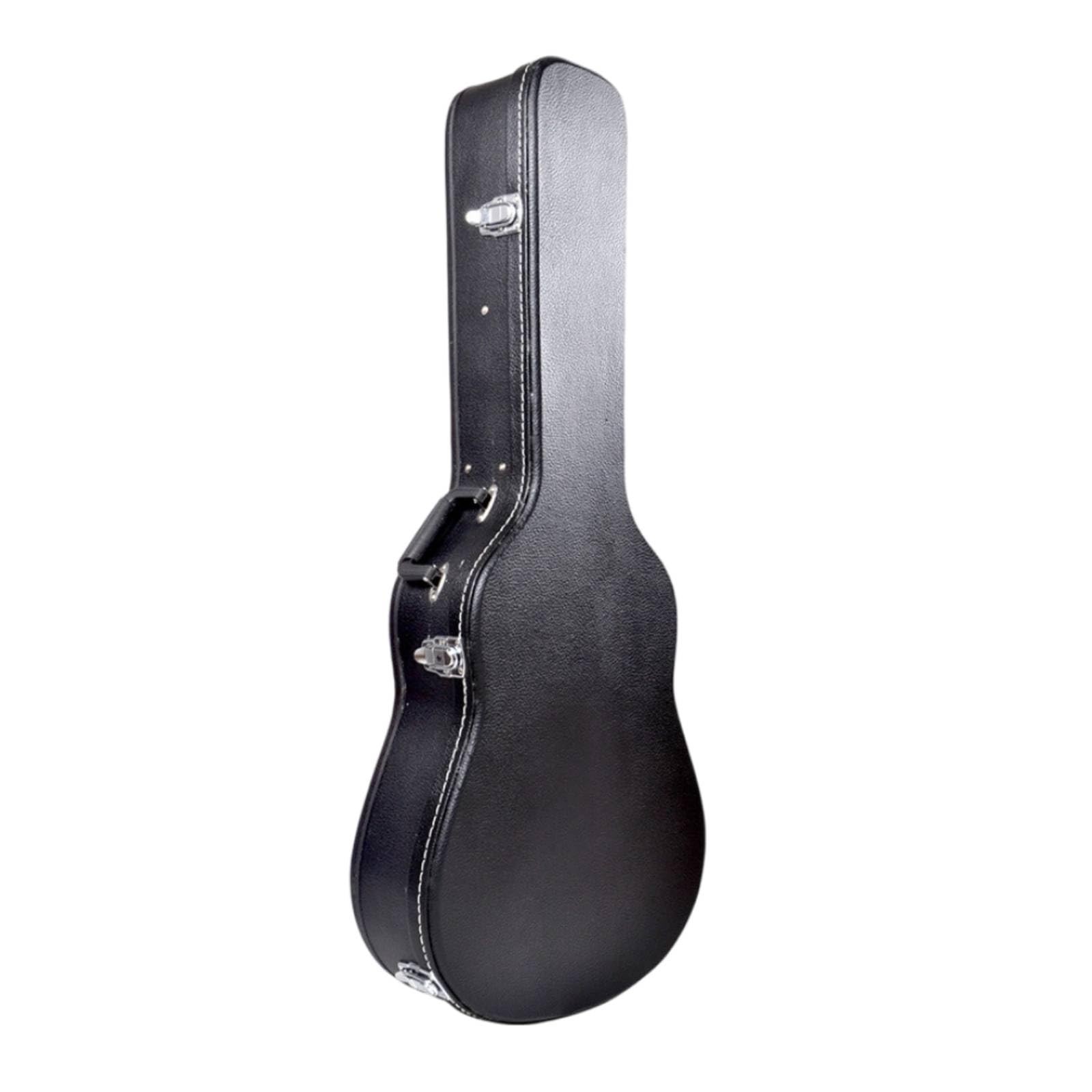 Klassische Gitarrentasche Gitarrenkoffer Instrumentenkoffer Hartschalenhülle Formkoffer mit Konturierter Passform zur Reduzierung von Stößen Und, Klassischer Gitarrenlederkoffer, 39 Zoll