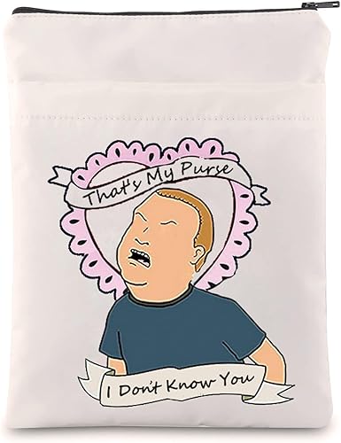 LQRI Funda inspirada en King Hill That's My Purse I Don't Know You, cubierta de libro con cita de Bobby, regalo para fanáticos de dibujos animados