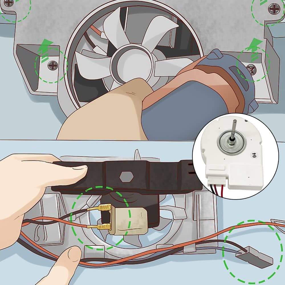 Amazon.com: 50240401000Q 12V 4W Refrigerator Evaporator Fan