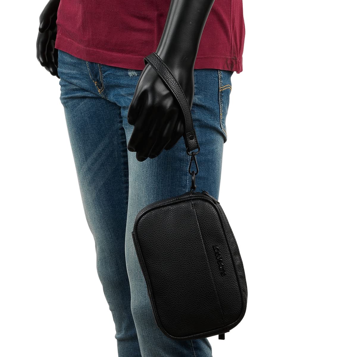 Lois - Bolso De Mano De Hombre Compacto, Bolsa De Mano Hombre De Piel Resistente, Mariconera Hombre Impermeable Para Viajes, Bolso Pequeño Para Hombre Multifuncional Tipo Neceser