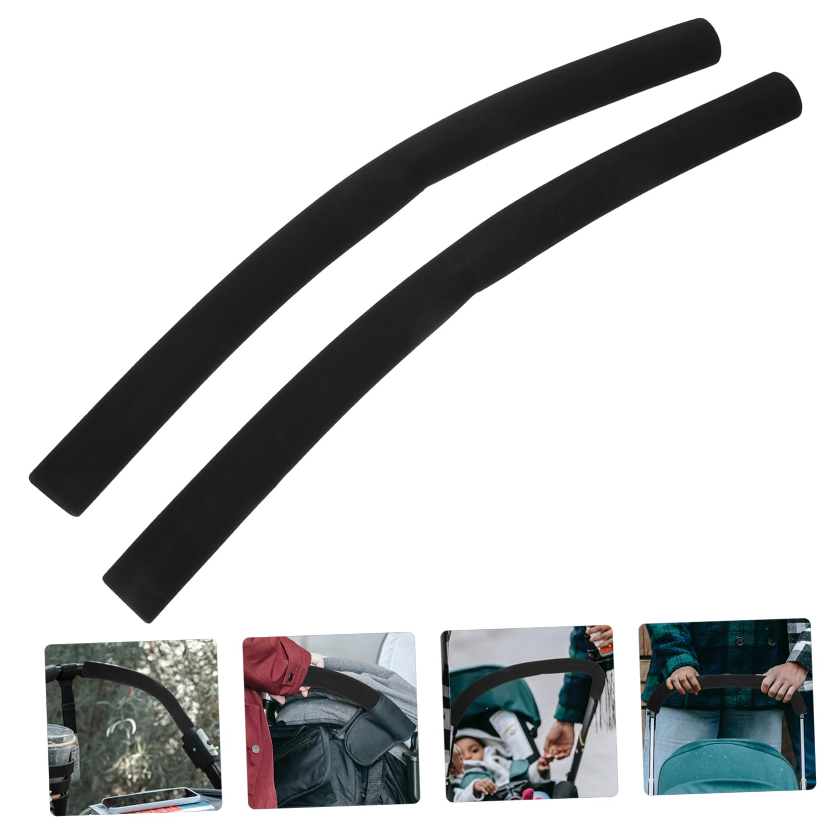 SOLUSTRE 10pezzi Coprimanubrio Per Carrozzina Spugna Manici Comfort e Sicurezza Protezione Per Mani Coperture Antiscivolo Per Passeggini