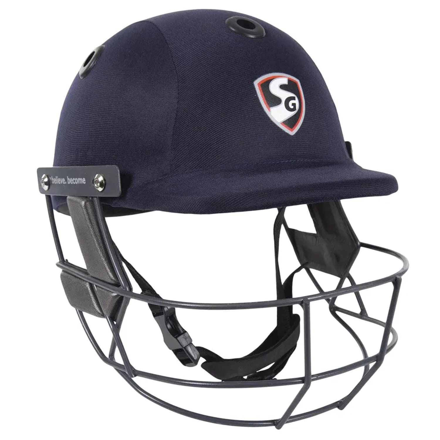 SGCricket Helmet SG Savage TECH (M) Polypropylene Cricket Helmet, M (Dark Blue)