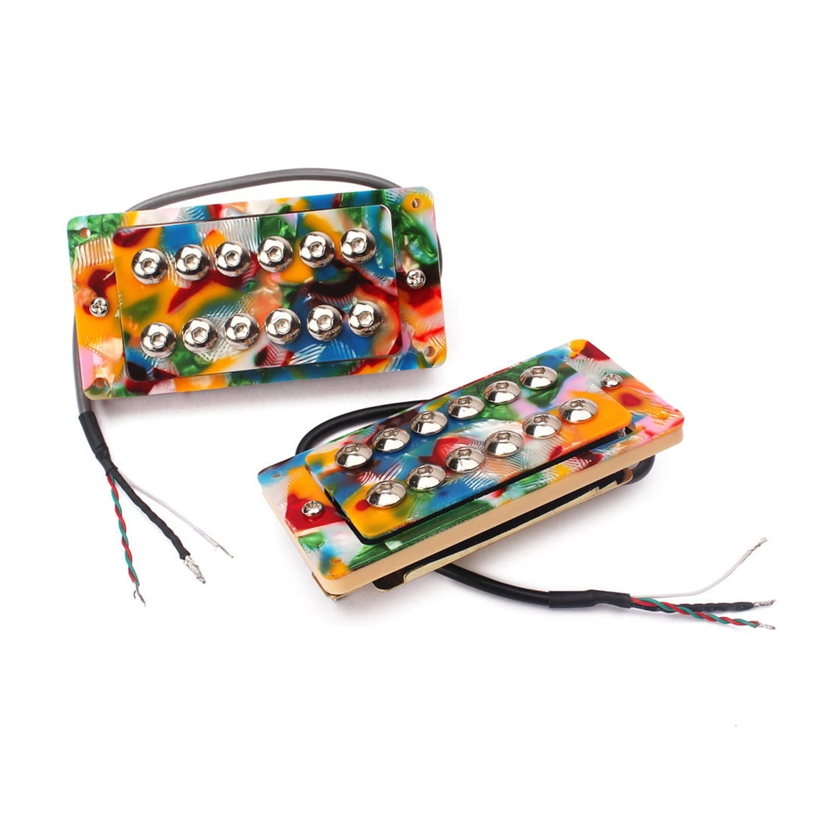 Juego De 2 Uds De Pastillas De Puente De Cuello Humbucker Para Accesorios De Piezas De Guitarra Eléctrica Pastillas guitarra
