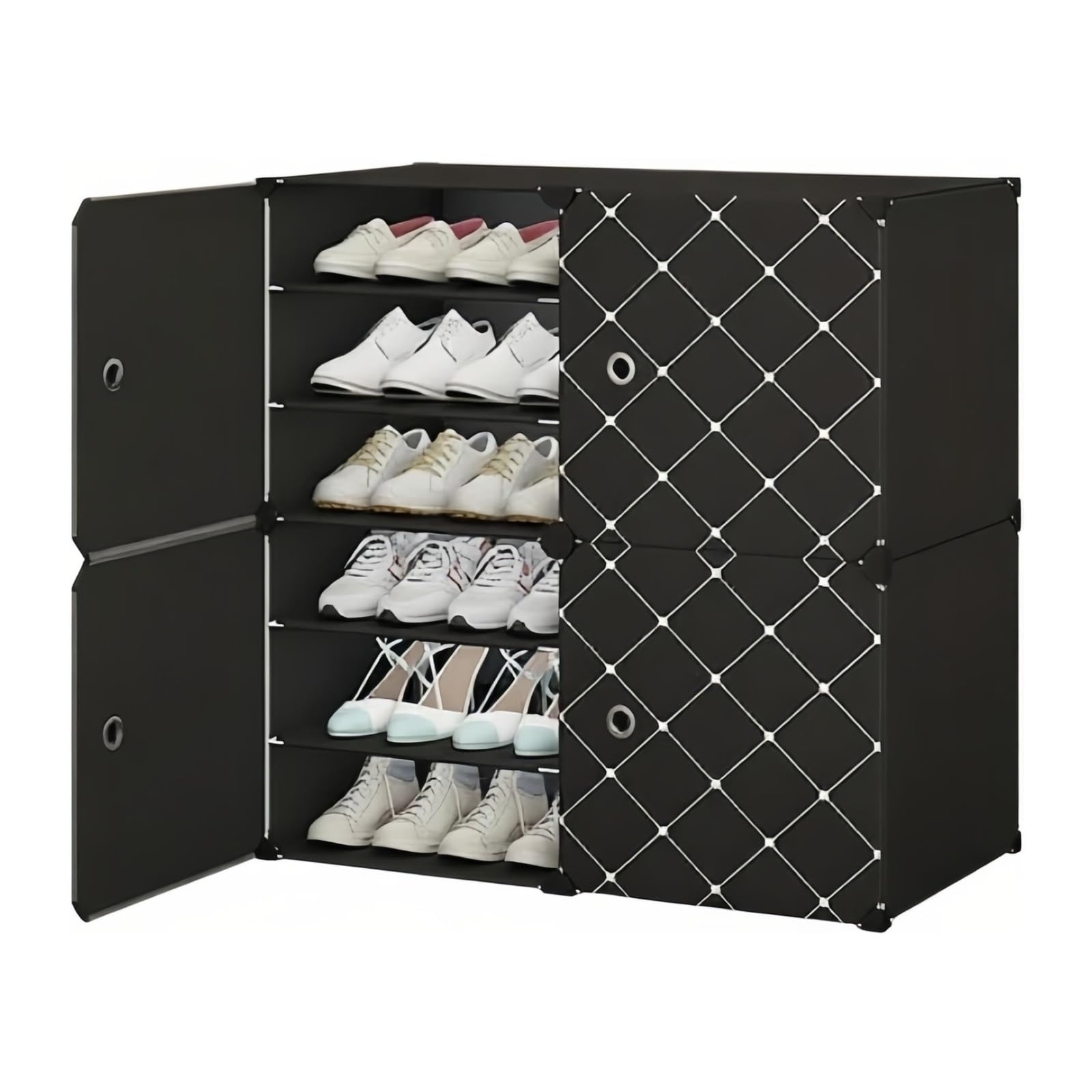 XUJUAN-0227 Shoe Cabinet Shoe Cabinet Rack Household Entryway Dorm Shoes Storage Shelf Indoor(Medium)