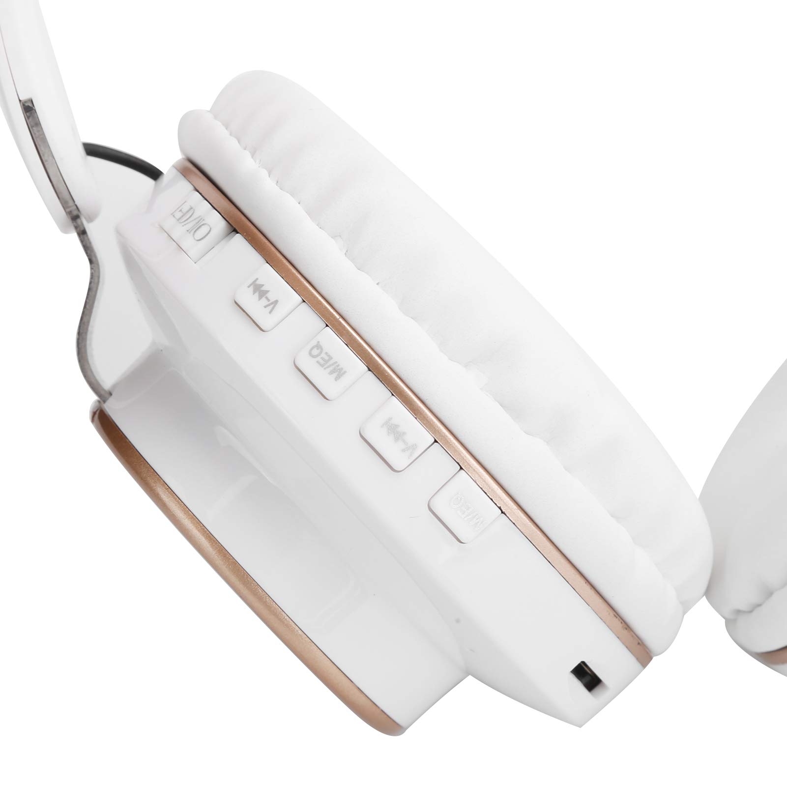CHICIRIS 5.0 HiFi Over-Ear-Gaming-Kopfhörer mit Doppelter Rauschunterdrückung für Musikbegeisterte und Gamer, ABS-Material Wie Abgebildet (White)