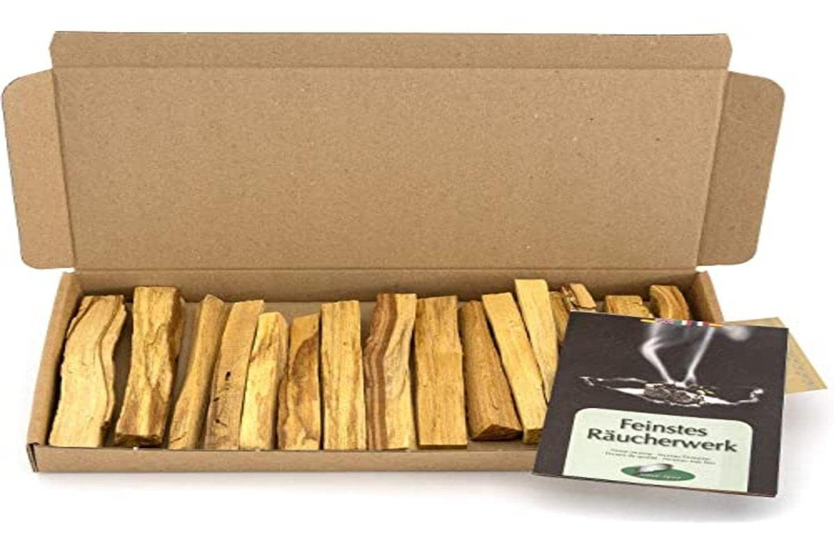 100gr Palo Santo (sacred wood) da Native Spirit® bulk pack (about ~12-15 bars per fine ~9-10x1x1cm;) - deliciously fragrant 'Holy Wood' from Native Spirit®- sustainably harvested