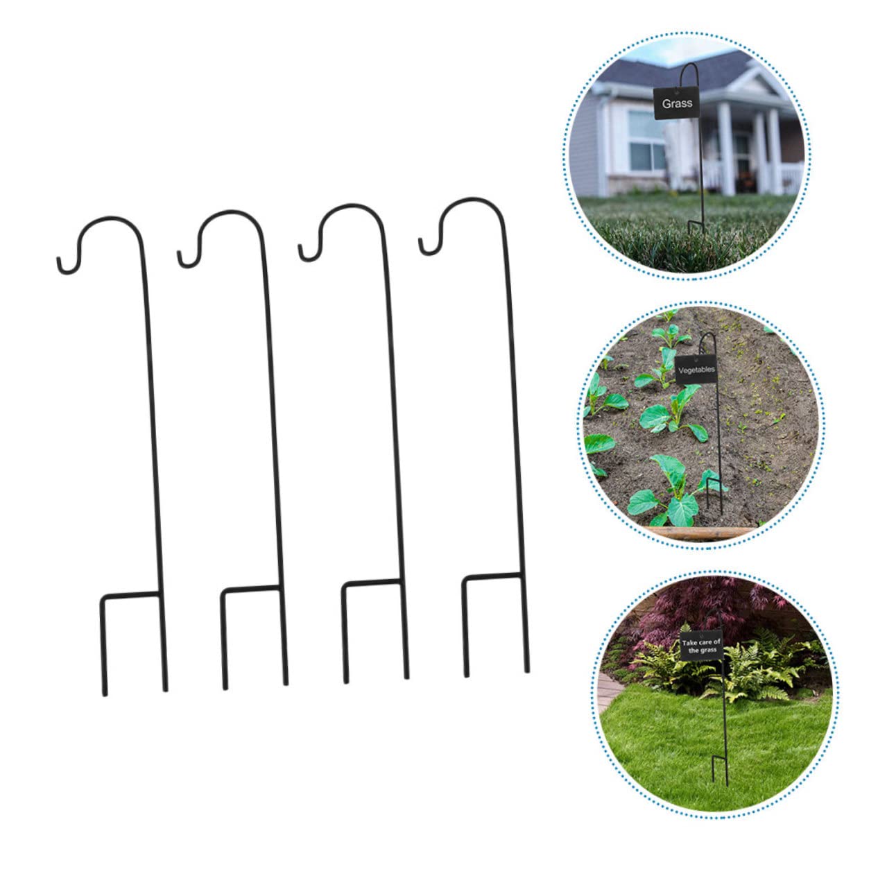 ibasenice 3 Ensembles Crochets De Jardin Crochets À Suspendre Pour Fleurs Et Plantes Supports Stables Pour Extérieur Design Rétro 4 Pièces * 3
