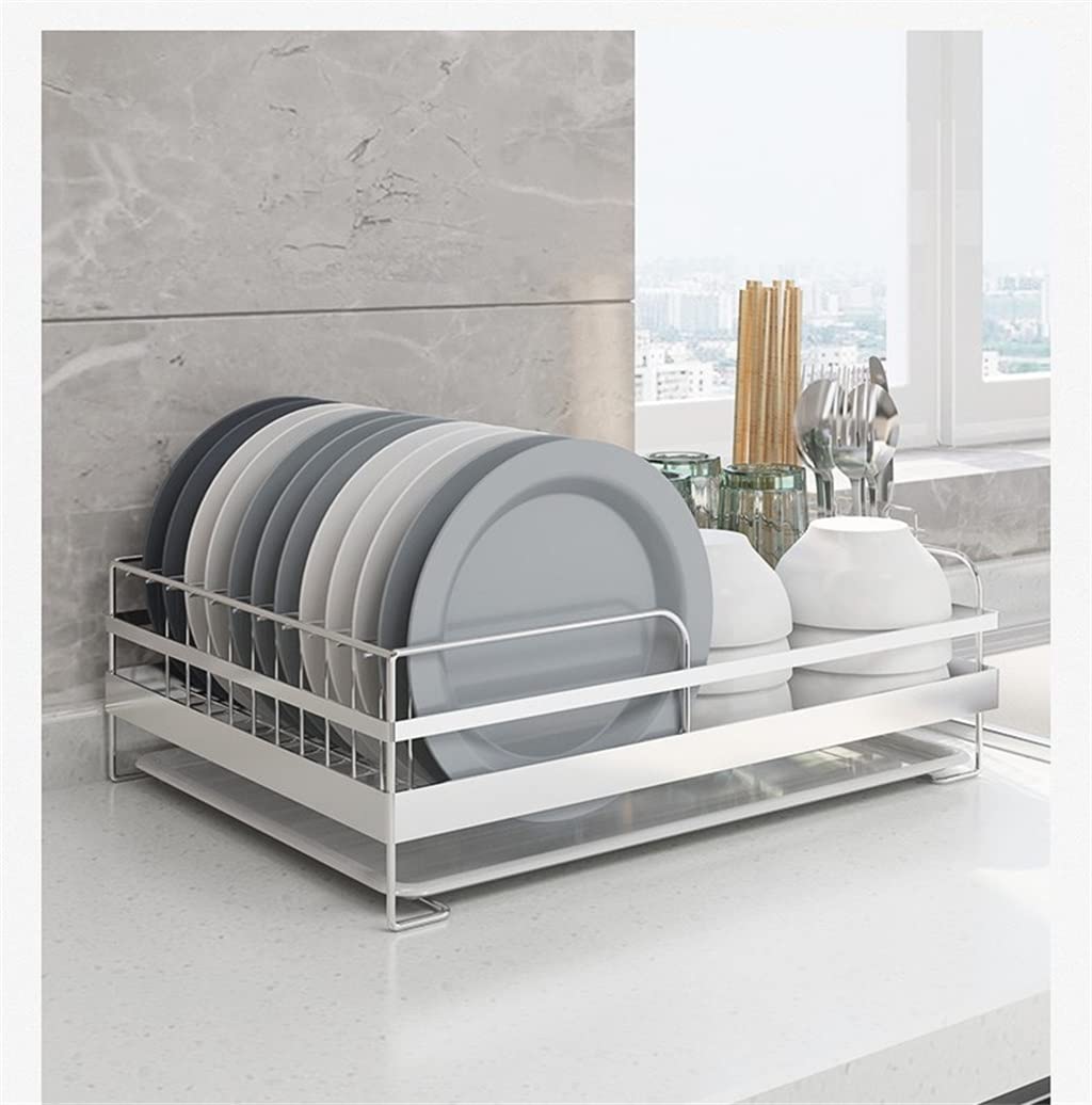 Estante para Secar Platos, Organizador de Cocina, Soporte de Drenaje, Estante de Almacenamiento, Fregadero, Escurridor, Cubiertos, Accesorios, Herramientas/Estante con Folk Bo*