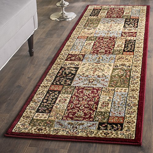 Tapete corredor 2'3" x 8', diseño oriental tradicional, multicolor