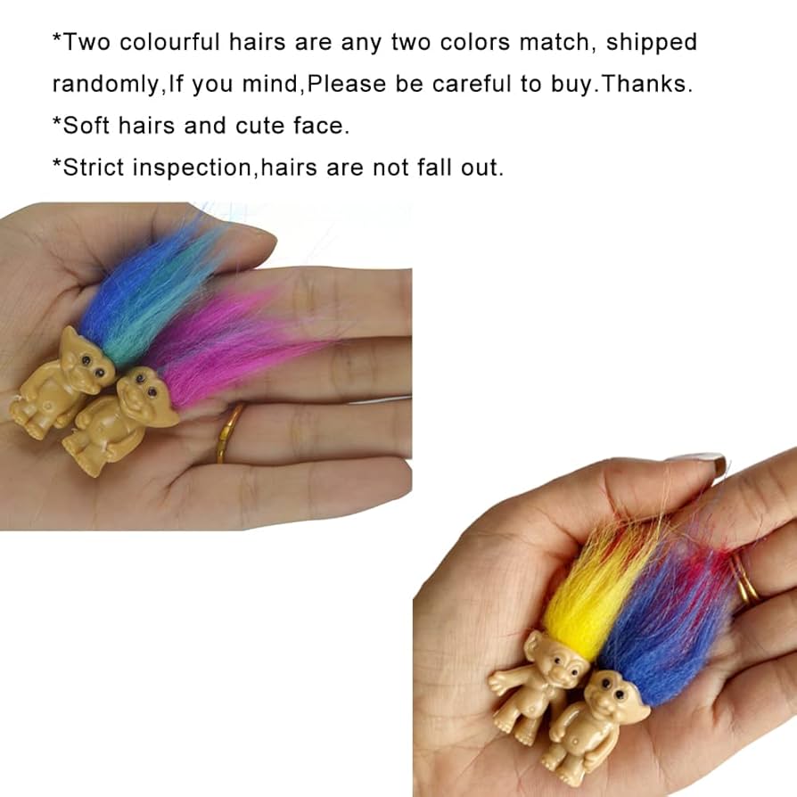 Amazon | Yintlilocn ミニトロール人形20個、PVCヴィンテージ