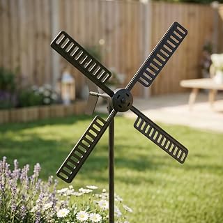 Plastic Windmill Blades and Windmill Parts for Garden Outdoor Décor Sturdy Resin Material with Waterproof Design Replacement Accessories for Patio and Lawn