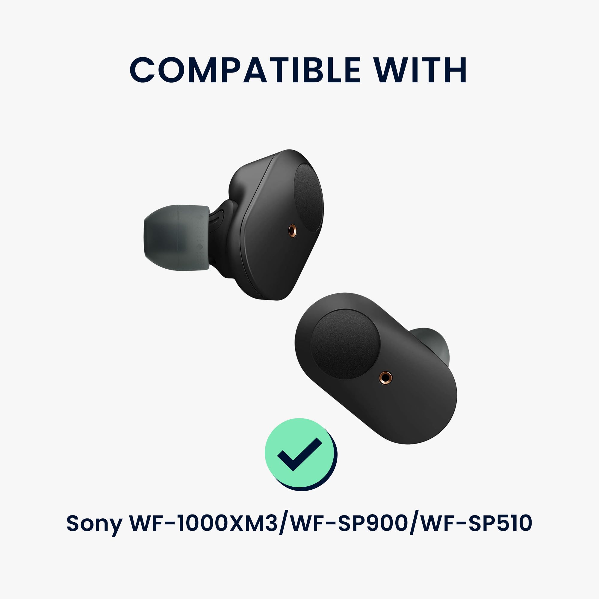 Amazon | kwmobile 8x イヤーチップ Sony WF-1000XM3 / WF-SP900 / WF