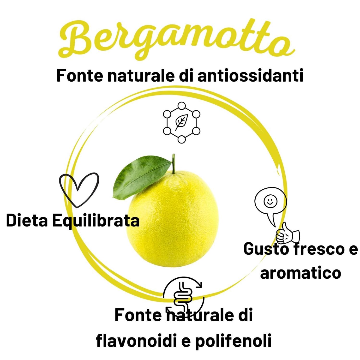 Bergamotto Fresco di Reggio Calabria - Agrume fresco 100% Naturale - Buccia edibile non trattata- Val D'Esaro (Box da 15 Kg)