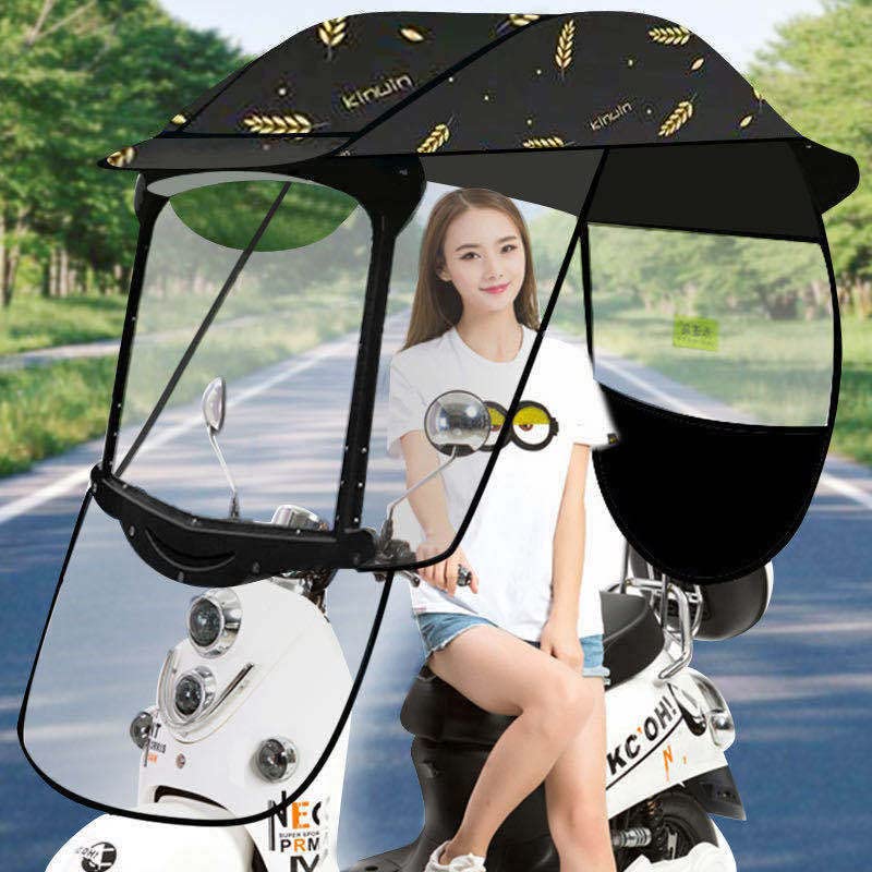 Copertura Parasole Universale per motociclette elettriche, Ombrello per Scooter, Parasole per Mobilità e Copertura Antipioggia, Copertura Impermeabile per Scooter, Copertura per Batteria, Te