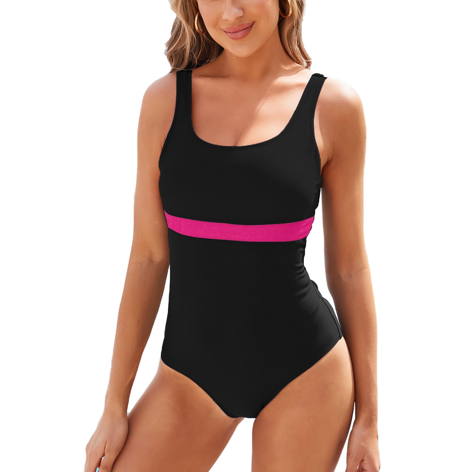 TcIFE Traje de Baño una Pieza para Mujer U Push-up Bañadores Mujer Control de Barriga Monokini