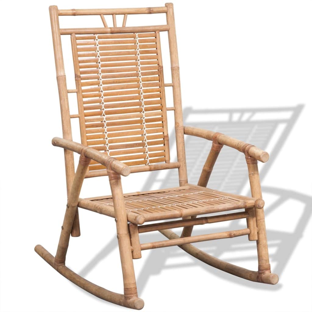 Genérico Silla Mecedora de bambú,Mobiliario,Sillas,Mecedoras,41894