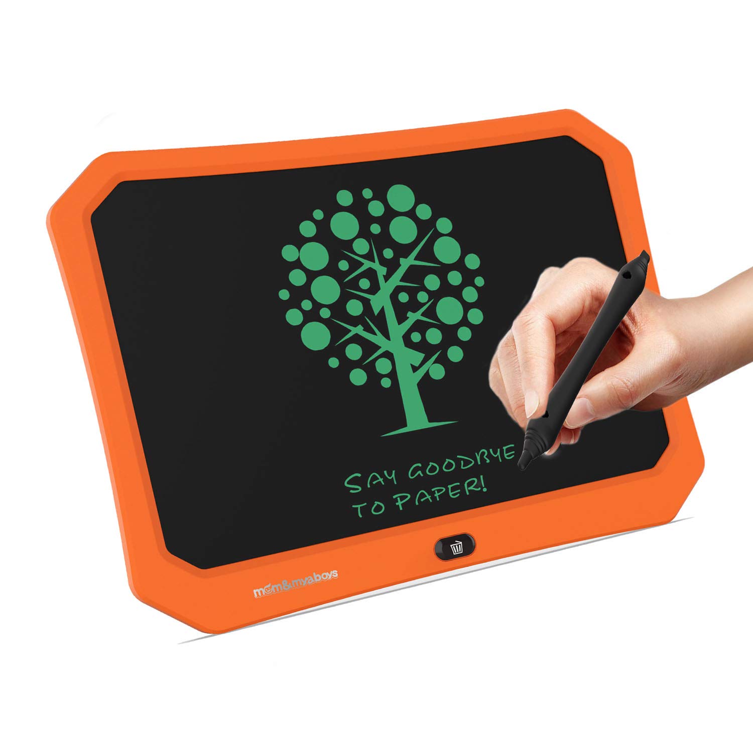 mom&myaboys LCD Drawing Tablet for Kids, Best Gifts for 4-9 Year Old Boys Girls,Teen Boy Girls Birthday Presents Gifts,17 in Handwriting Pad Messsage Board Learning Board,Best Toys for Kids(Orange)