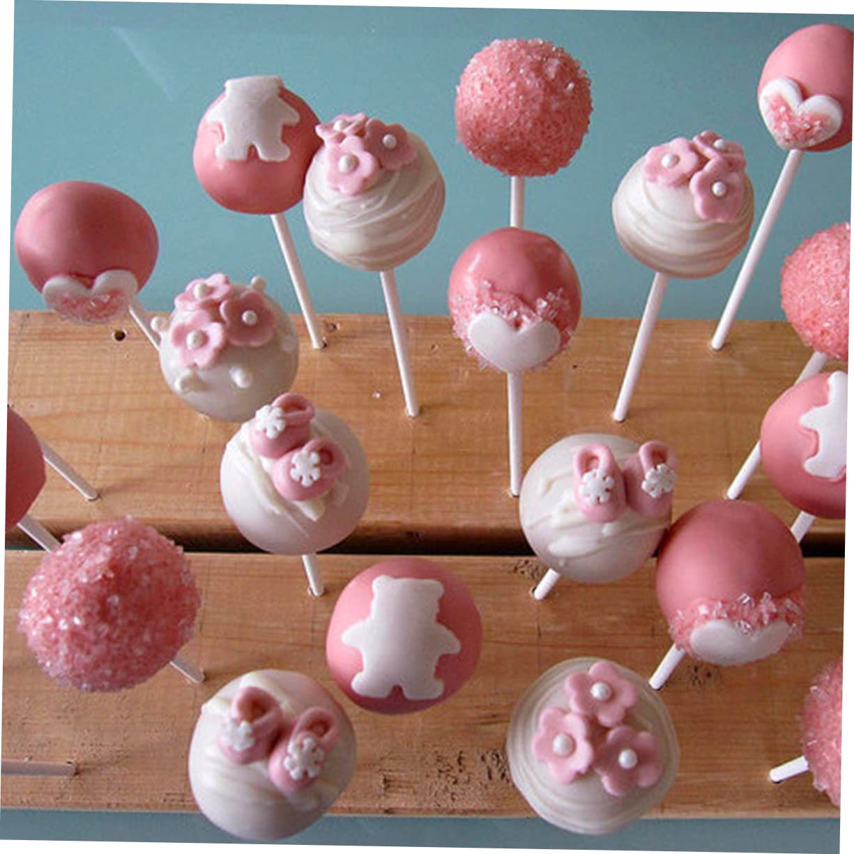 OUNONA 50pcs Paper Lollipop Sticks for DIY Cake Pops Candy Apples Party Treats Sturdy White Cake Sticks for Crafts and Celebrations