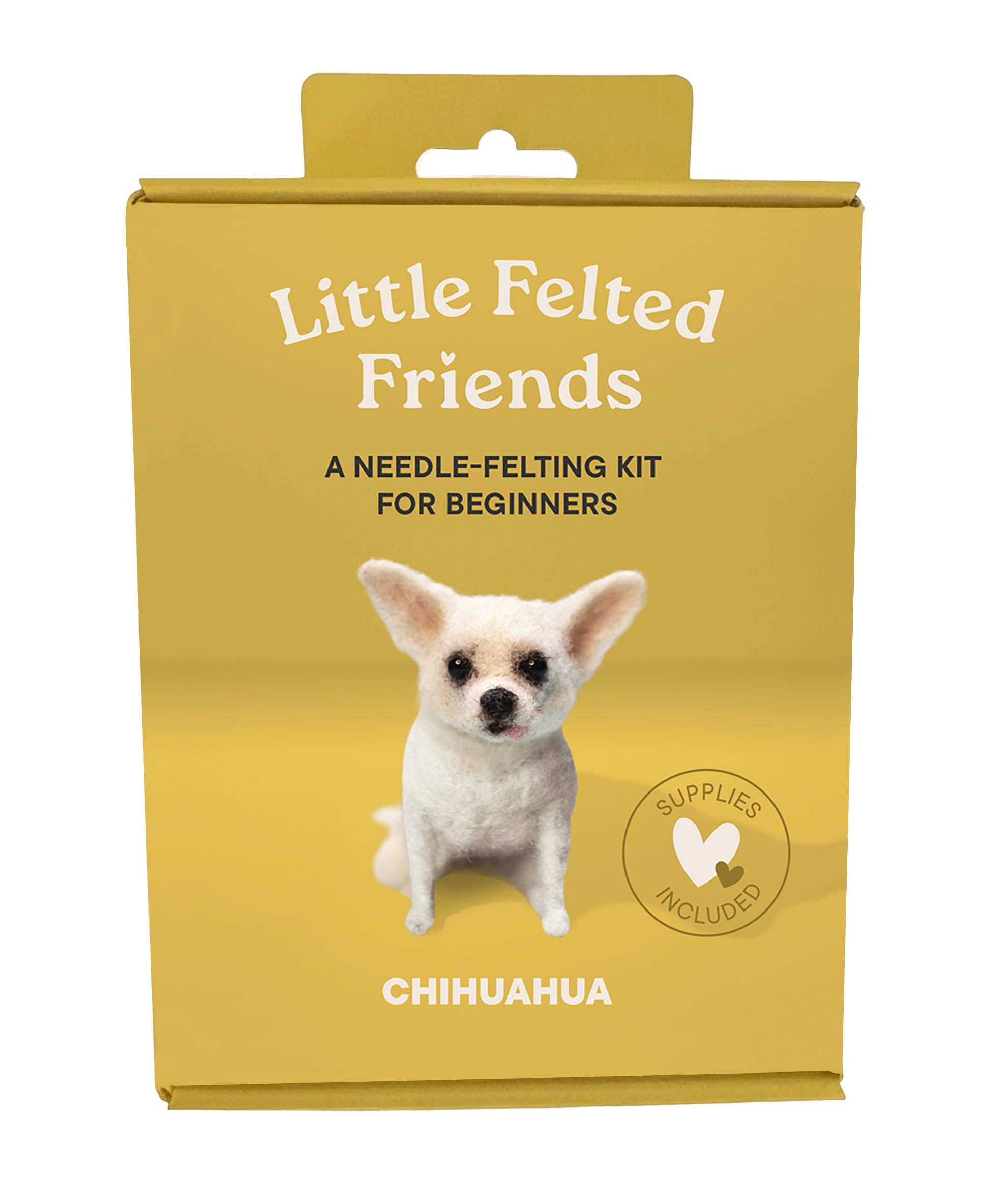 Little Felted Friends: Chihuahua: Dog Needle-Felting Beginner Kits with Needles, Wool, Supplies, and Instructions