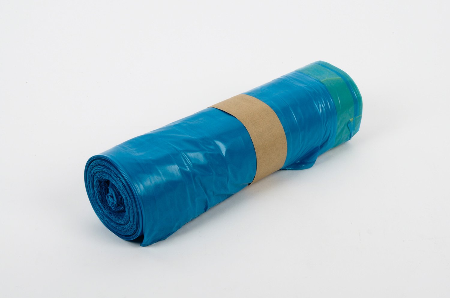 Funny AG-879 LDPE-Zugbandsäcke, 700 x 1100 mm, Typ 60, Blau, Circa 120 L, 250 Stück)