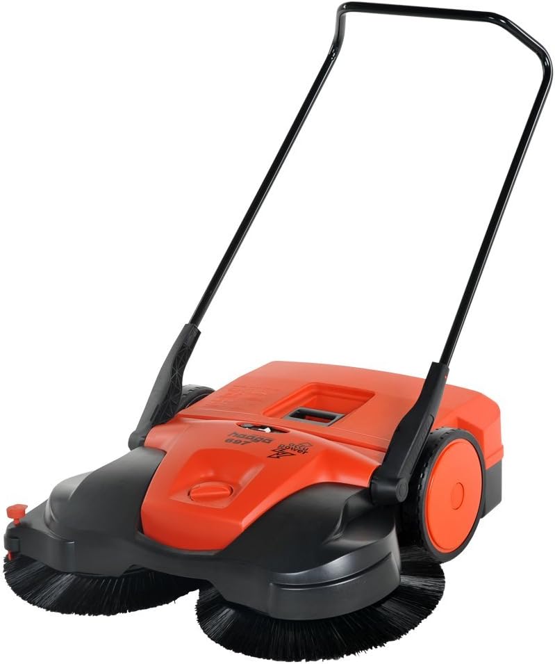 Haaga 697 Profi-line Battery Powered Triple Brush Sweeper, 38" Width