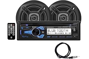 Dual Marine AM/FM/CD Receiver with Built-in Bluetooth + Speakers & Antenna