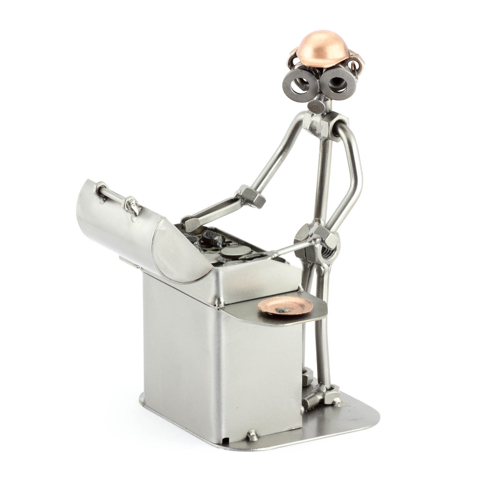 Steelman24 Schraubenmännchen Grillmeister | Made in Germany,Handarbeit,Geschenkidee,Stahlfigur,Metallfigur,Geschenkidee